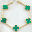 Bracelet Classic Link Clover 10gr / 7.1in / Nac.Esp. 18K Gold