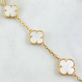 Bracelet Clover 11gr / 7.1in / Nac.Esp. 18K Gold