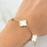 Bracelet Clover 11gr / 7.1in / Nac.Esp. 18K Gold