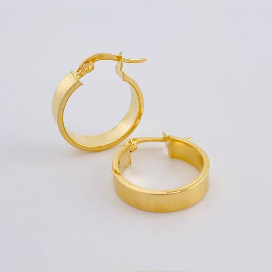 Hoop Earrings Fabi 1.85 g / 3/4 in Yellow Gold 18K