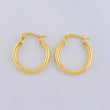 Candongas Jass Lisas 1.85 g / 3/4 in Oro Amarillo 18K