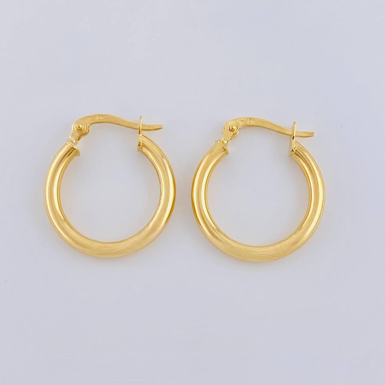 Hoop Earrings Jass 1.85 g / 3/4 in Yellow Gold 18K