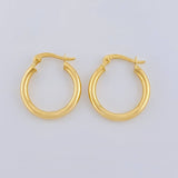 Hoop Earrings Jass 1.85 g / 3/4 in Yellow Gold 18K