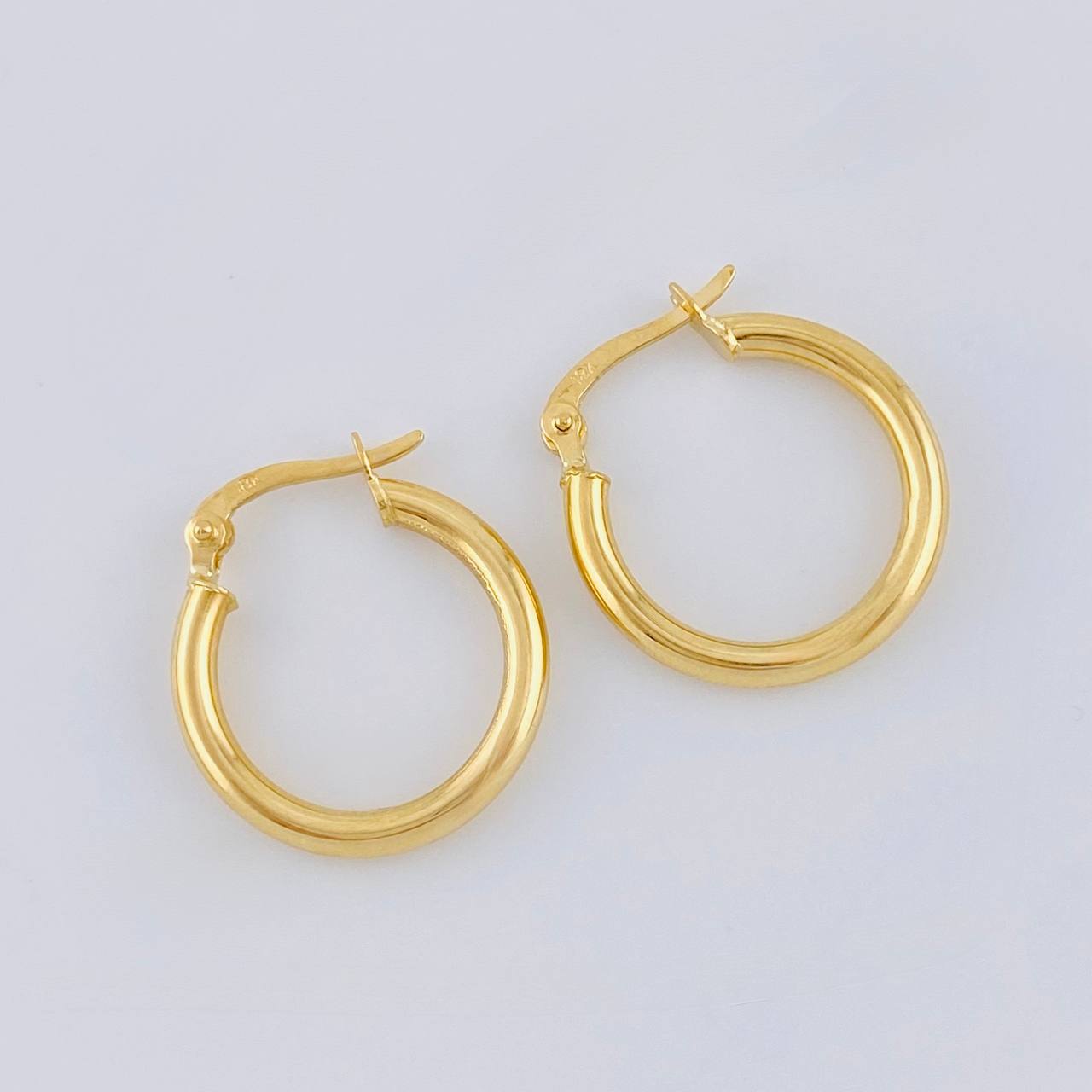 Hoop Earrings Jass 1.85 g / 3/4 in Yellow Gold 18K