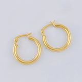 Hoop Earrings Jass 1.85 g / 3/4 in Yellow Gold 18K
