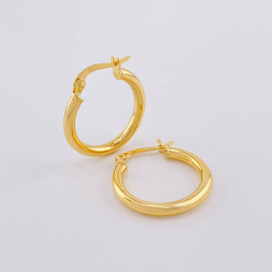 Hoop Earrings Jass 1.85 g / 3/4 in Yellow Gold 18K