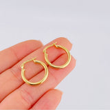 Hoop Earrings Jass 1.85 g / 3/4 in Yellow Gold 18K
