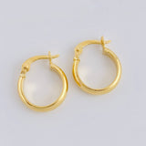 Hoop Earrings Gera 1.1 g / 1/2 in 18K Yellow Gold
