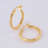 Candongas Entorchadas 1.6 g / 1/2 in Oro Amarillo 18K