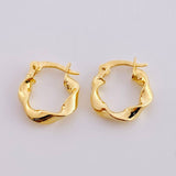 Hoop Earrings Demi 1 g / 1/2 in 18K Yellow Gold