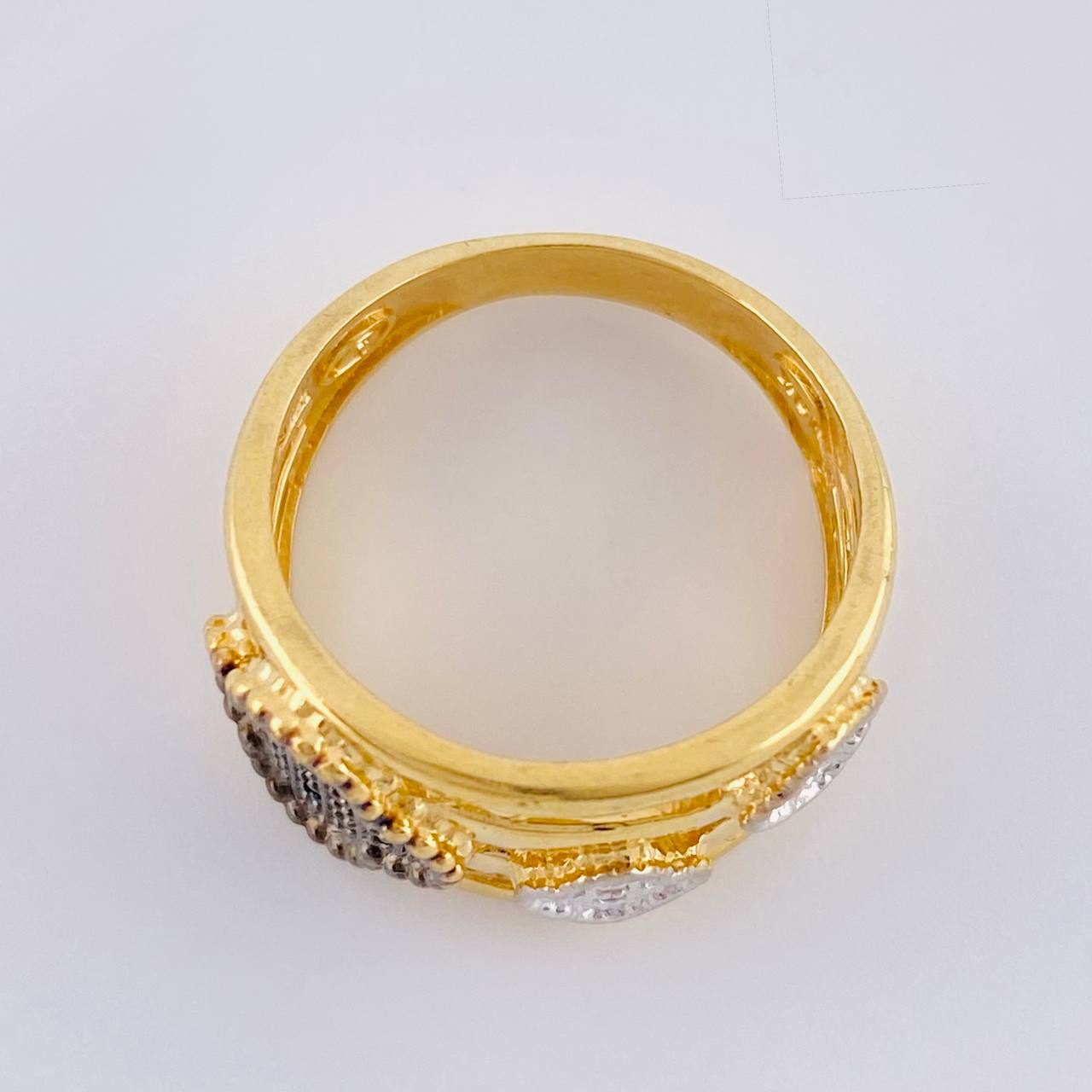 Pathway Clover Ring 4.95 g / T5 1/2 Two Yellow White Gold 18K