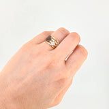 Pathway Clover Ring 4.95 g / T5 1/2 Two Yellow White Gold 18K