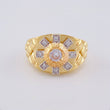 Anillo Flor Sentury En Granada 9.05 g / T9 1/2 Tres Oros 18K