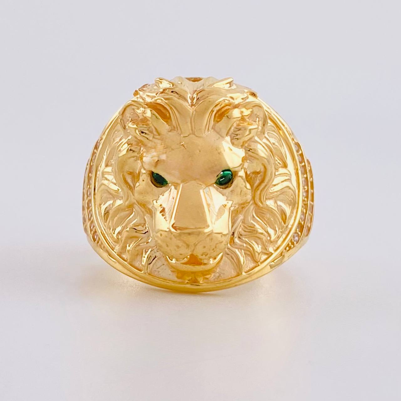 Lion Ring 13.75 g / T10 1/4 Yellow Gold 18K
