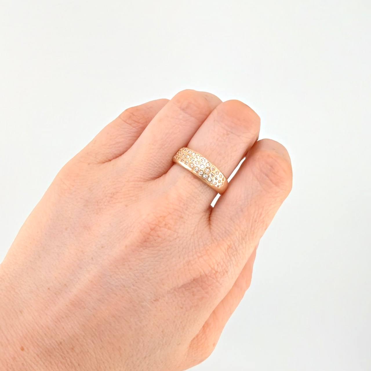 Royal Hexagon Ring 5.1 g / T7 3/4 18K Yellow Gold