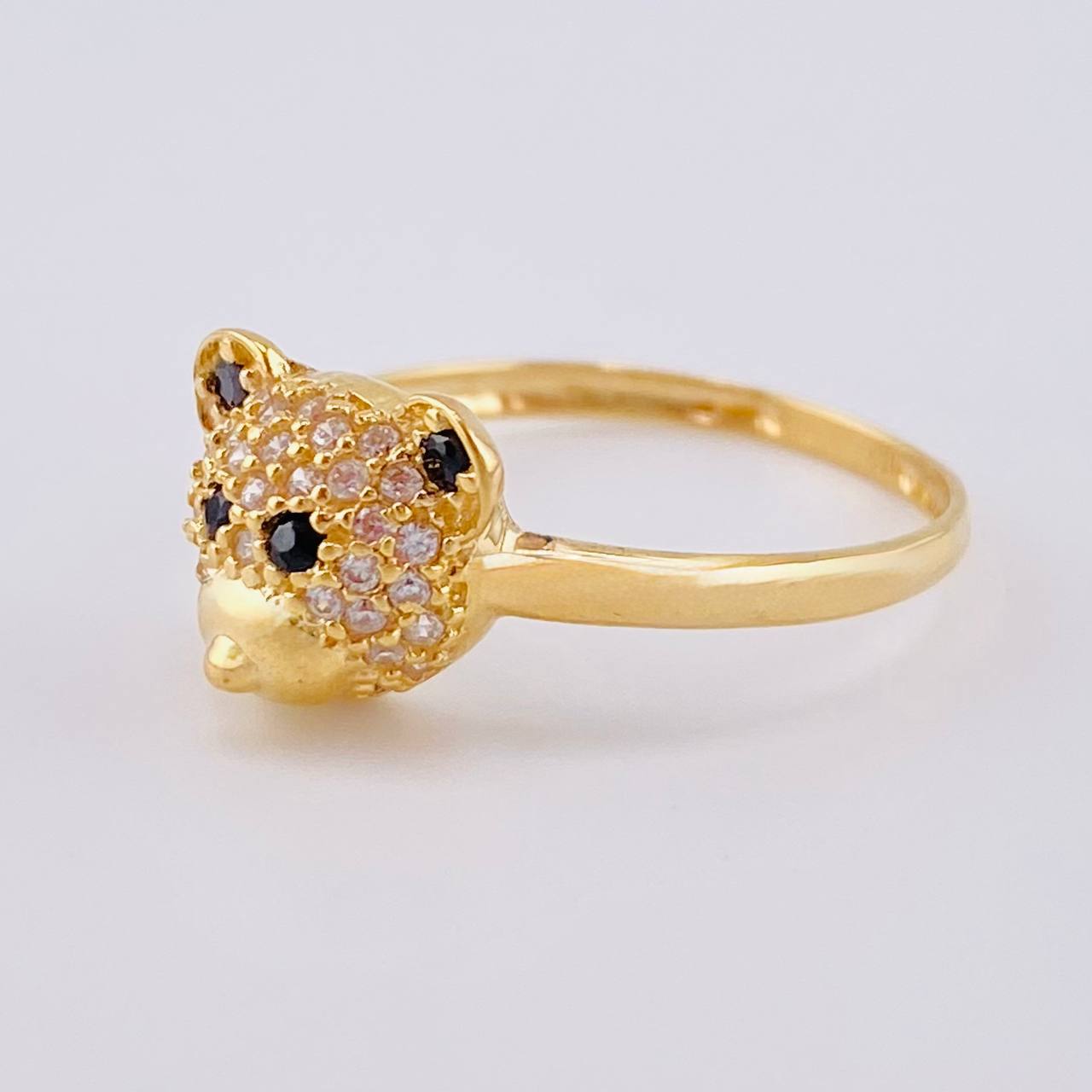 Anillo Cara De Oso 2.2 g / T6 1/4 Oro Amarillo 18K