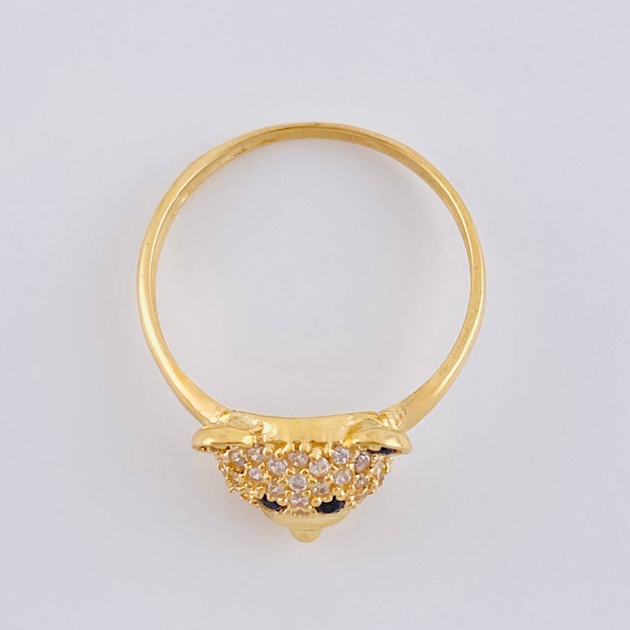 Bear Face Ring 2.2 g / T7 18K Yellow Gold