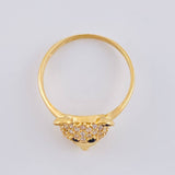 Bear Face Ring 2.2 g / T7 18K Yellow Gold