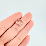 Pendant Heart Silhouette 0.85 g / 3/4 in Yellow Gold 18K