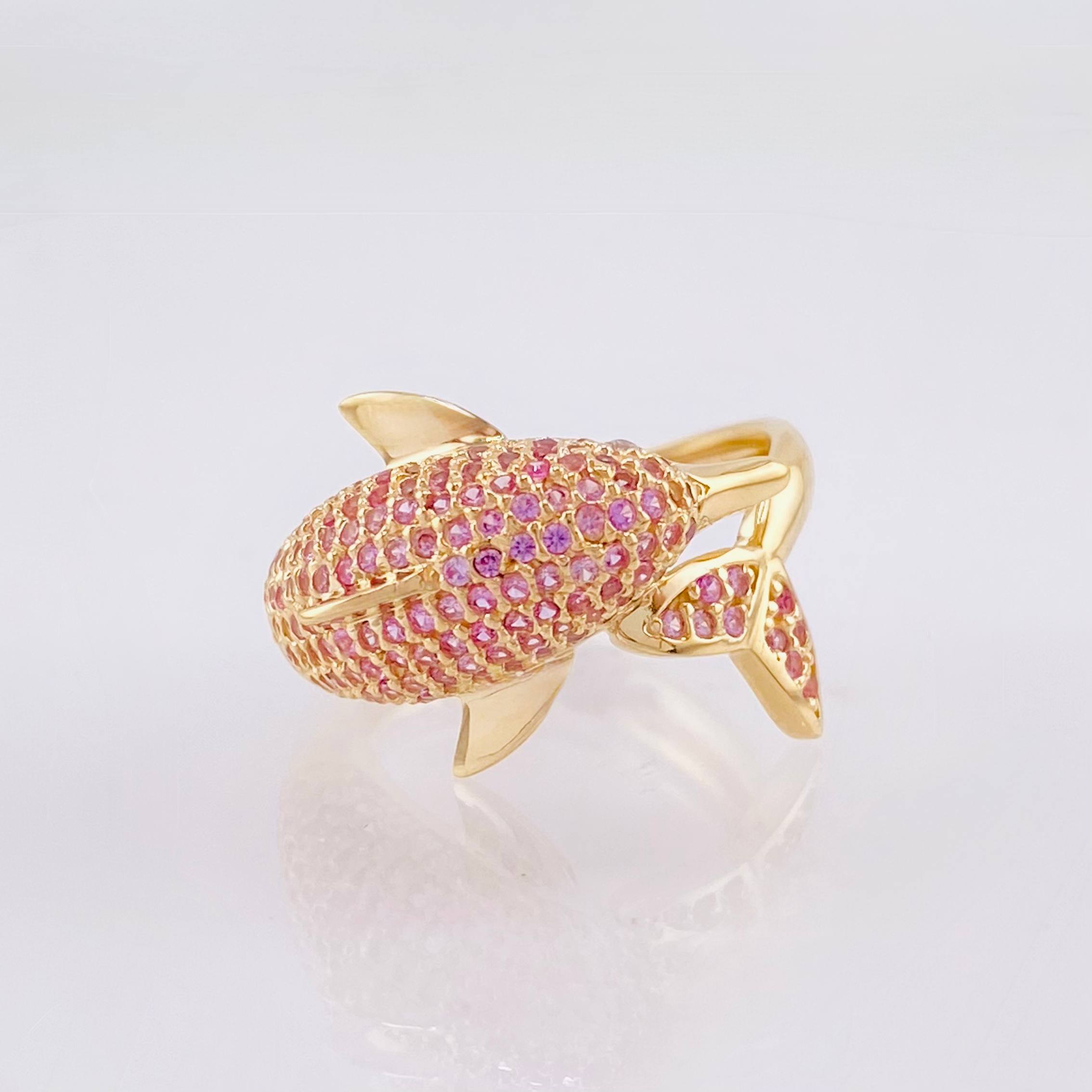 Anillo Delfin 6.3gr / T6 3/4 / Oro Amarillo 18K ©