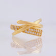 Anillo Curvas Corvergentes 4.5gr / T7 / Oro Amarillo 18K ©