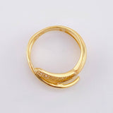 Anillo Curvas Corvergentes 4.5gr / T7 / Oro Amarillo 18K ©