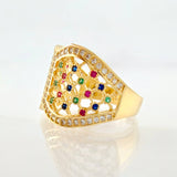 Anillo Corset Filigrama 4.2gr / T7 / Oro Amarillo 18K ©