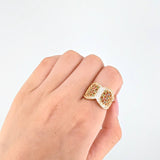 Anillo Corset Filigrama 4.2gr / T7 / Oro Amarillo 18K ©