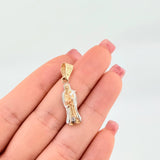 Dije Santa Muerte 2.5gr / 1 1/4 in / Tres Oros 18K *