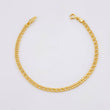 Pulso Garibaldi 1.8gr / 7 in / 3.2mm Oro Amarillo +3 18K *