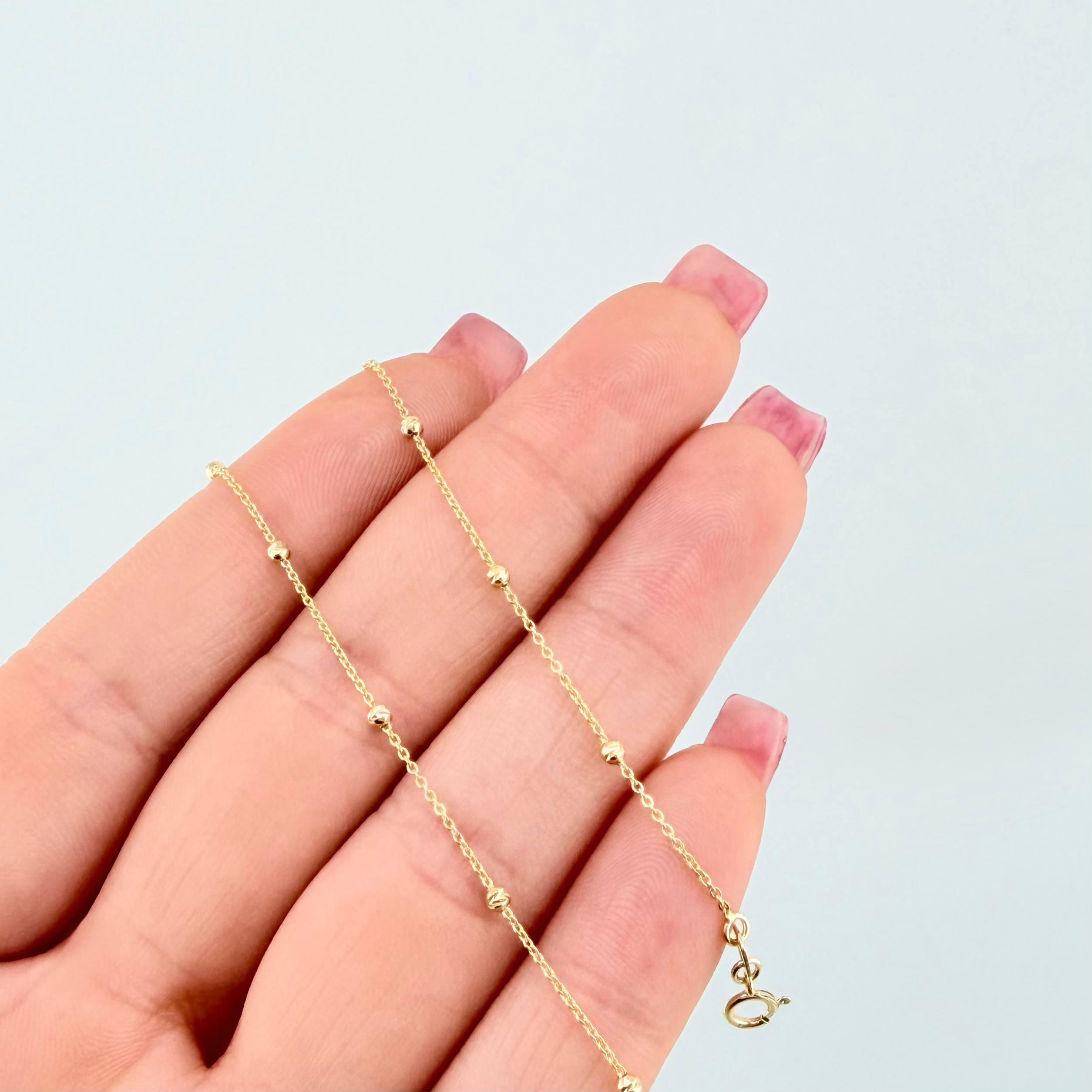 Classic Link Bracelet Special 0.95gr / 7 3/4 in / 2mm Yellow Gold +4 18K ©