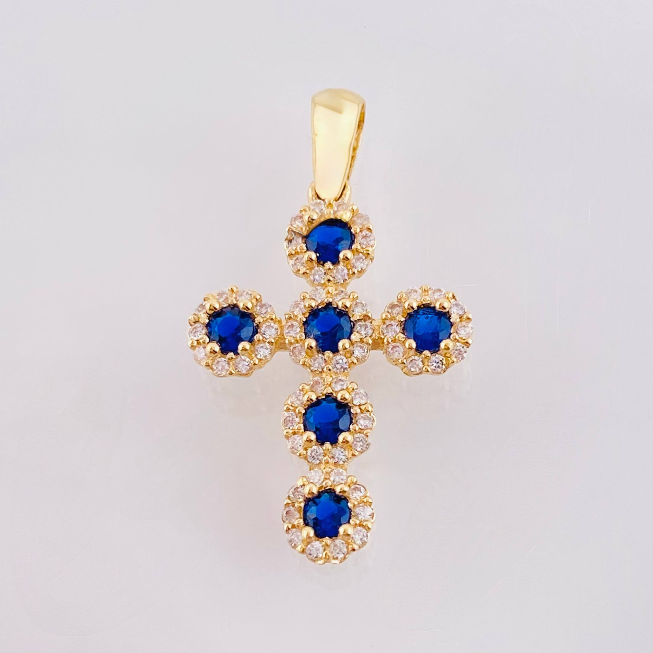 Dije Cruz Tupida 2.15gr / 1 in / Oro Amarillo 18K ©