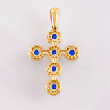 Dije Cruz Tupida 2.15gr / 1 in / Oro Amarillo 18K