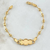Pulso Bebé GC Nube Bordeado Angel 2.15gr / 3.2cm-13cm / Oro Amarillo 18K