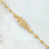 Pulso Bebé GC Nube Bordeado Angel 2.15gr / 3.2cm-13cm / Oro Amarillo 18K