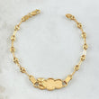 Bracelet Baby GC Cloud Edge Plate Bear 2.1gr / 13cm-3.2cm / 18K Yellow Gold ©