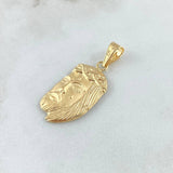 Dije Rosto Jesus 2.1gr / 3.2cm / Mate Oro Amarillo 18K