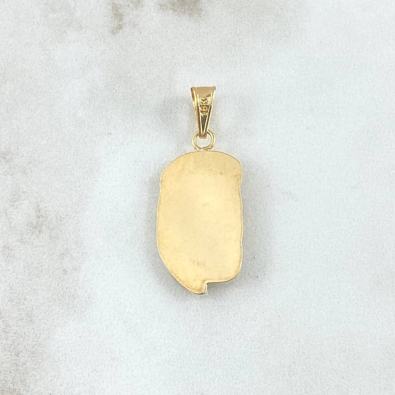 Dije Rosto Jesus 2.1gr / 3.2cm / Mate Oro Amarillo 18K