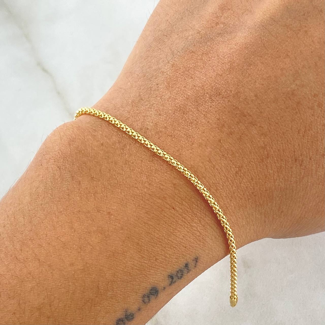Bracelet Cord 1.75gr / 19cm / 1.6mm Yellow Gold +3 18K *