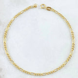 Bracelet Figaro 1.15gr / 20cm / 2.6mm Yellow Gold +1 18K *