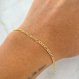 Bracelet Figaro 1.15gr / 20cm / 2.6mm Yellow Gold +1 18K *