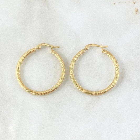 Candongas Mary 2.05gr / 1 1/4 in / Oro Amarillo 18K