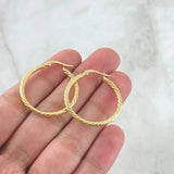 Candongas Mary 2.05gr / 1 1/4 in / Oro Amarillo 18K