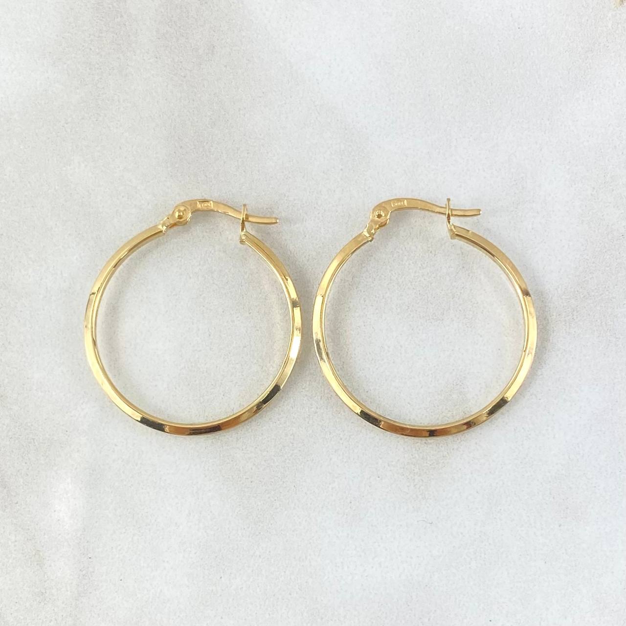 Candongas Clau 1.25gr / 2.7cm / Oro Amarillo 18K