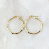 Candongas Clau 1.15gr / 3cm / Oro Amarillo 18K ©