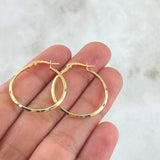 Candongas Clau 1.1gr / 3cm / Oro Amarillo 18K ©