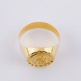 Bordered Ring Virgin of Carmen 3.8g / T11 1/4 Yellow Gold 18K