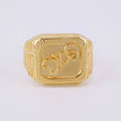 God Signet Ring 3.55g / T10 1/2 Yellow Gold 18K