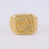 God Signet Ring 3.55g / T10 1/2 Yellow Gold 18K