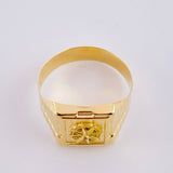 Cardinal Star Signet Ring 3.2g / T10 1/4 Yellow Gold 18K